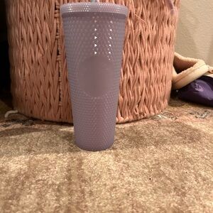 Lavender textured Starbucks cup (straw not included)